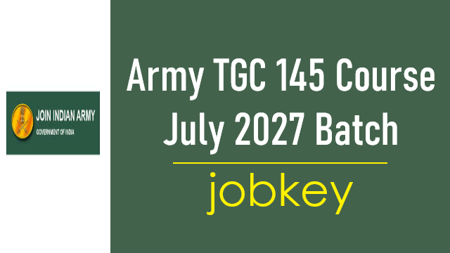 Army TGC 145 Online Form 2026-jobkey